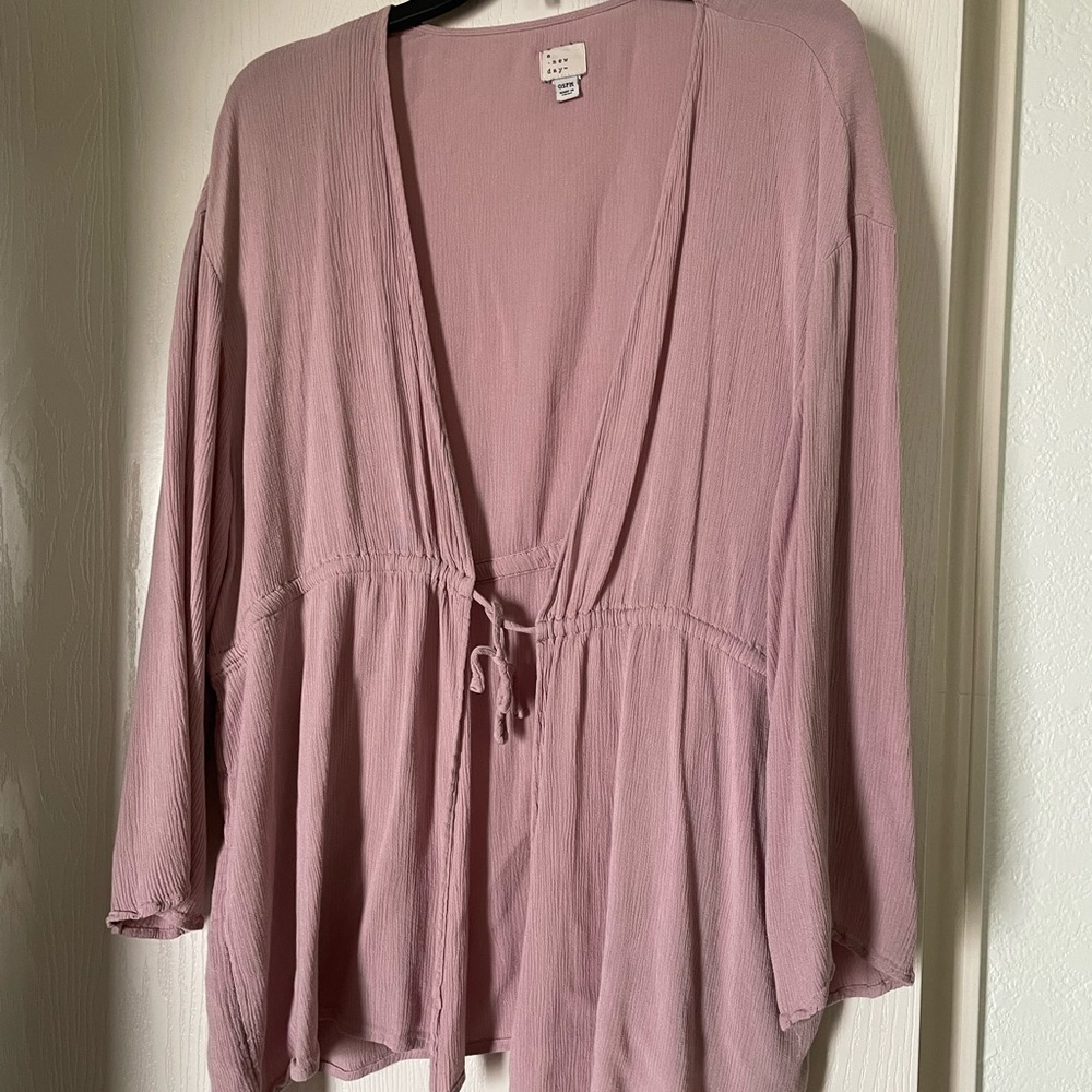Lavender Purple Cardigan Kimono Shrug Cover Up - sweater lilac light magenta